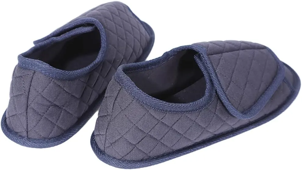 Urbancolor Women Adjustable Indoor Slippers Memory Foam House Shoes Open Toe Diabetic Slipper Arthritis Edema Extra Wide Shoes