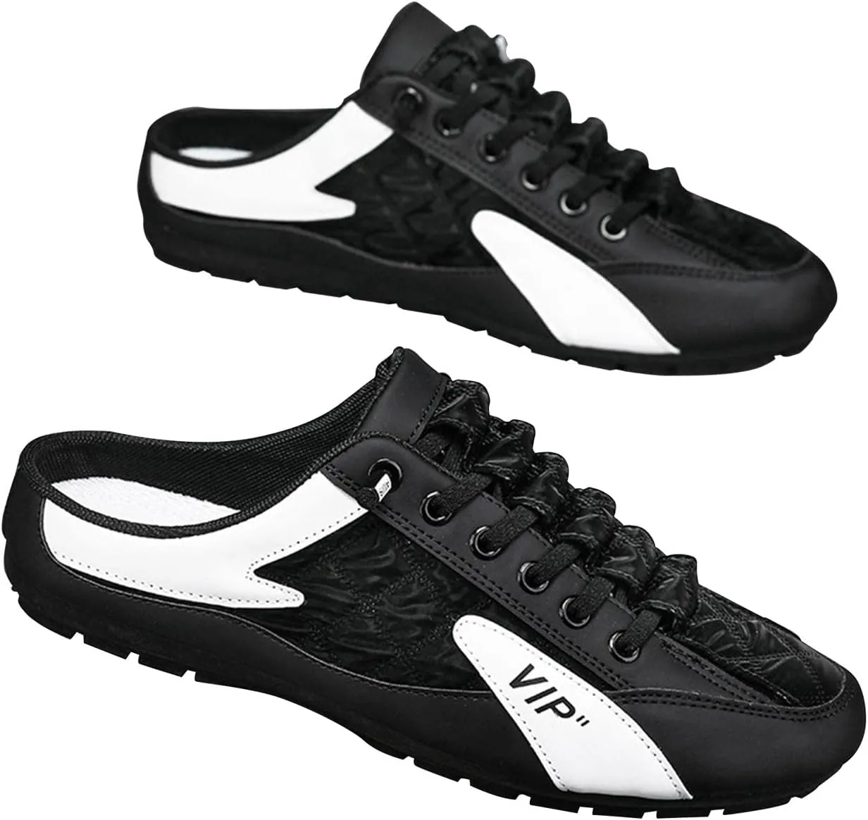 UxicRuya Fashionable Mens Slip On Shoes for Spring Summer, Casual Indoor & Outdoor Walking Mules Sneakers, Non-Slip Comfortable Loafers for Work/Hiker/Trekking