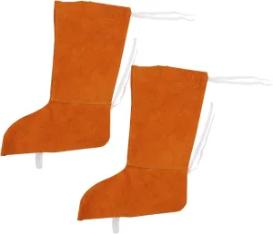 Vaguelly 1Pair Welding Foot Protective Cover and Heat Footwear Easy Wear Design for Home Welding Tasks Lightweight and Safety Gear