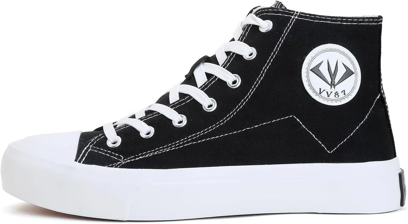 VAXAV Unisex Lightweight High Top Canvas Sneakers Breathable Flat Walking Shoes