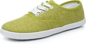 VenusCelia Women's Rainbow Lace Up Sneaker Shoes