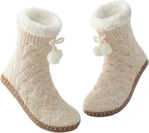 Vihir Warm Women's Slipper Socks Cozy Indoor Floor with Super Soft Fuzzy Lining and Non-Slip Sole, perfect Winter Comfort in Multiple Colors, Ideal Gift Choice