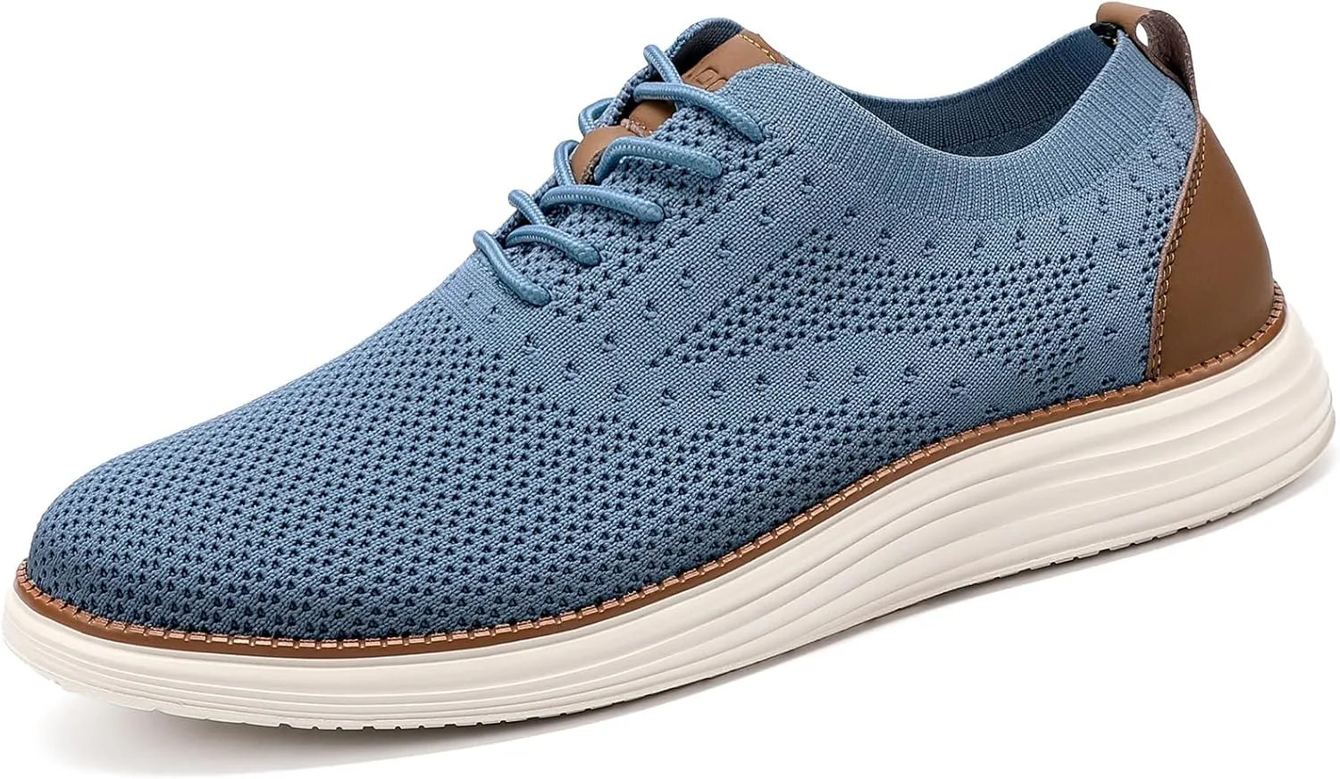 VILOCY Men's Casual Dress Sneakers Oxfords Business Mesh Breathable Walking Shoes Tennis Comfortable