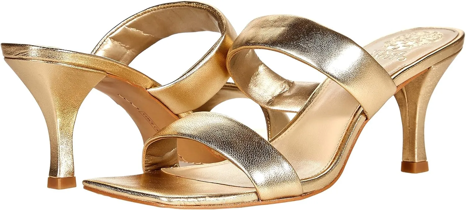 Vince Camuto Women's Aslee Square Toe Dress Sandal Heeled