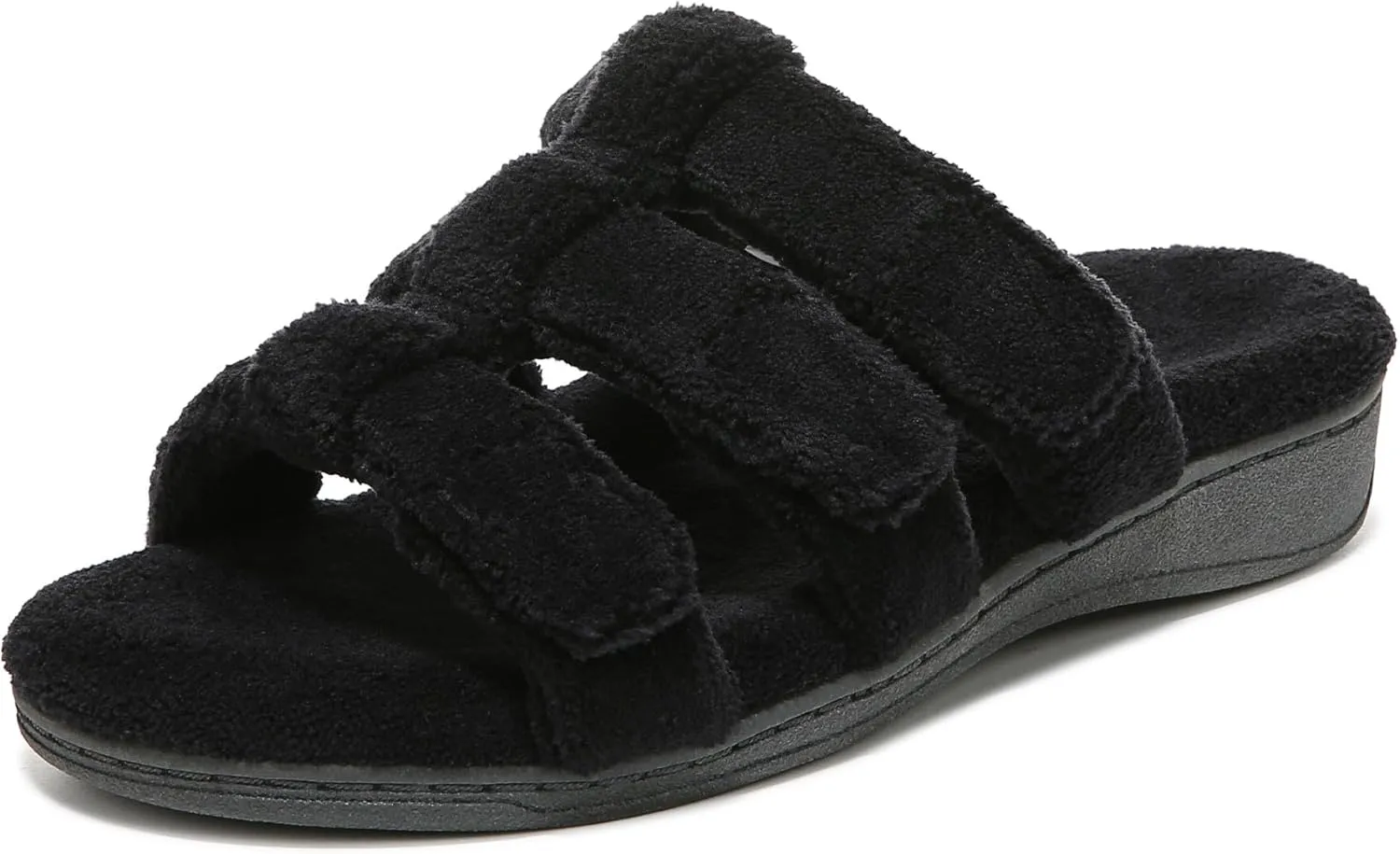 Vionic Adjustable Open-Toe Slipper with Orthotic Arch Support - Indulge Snooze