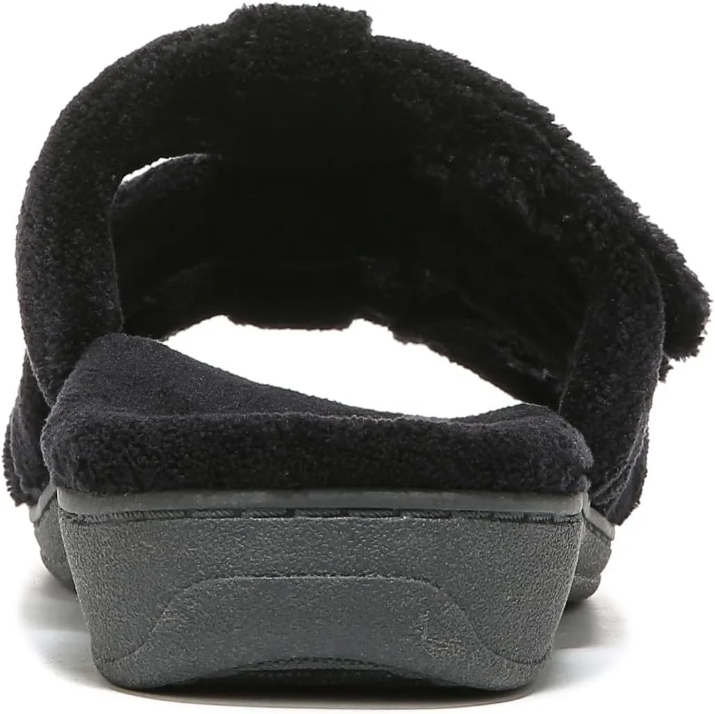 Vionic Adjustable Open-Toe Slipper with Orthotic Arch Support - Indulge Snooze