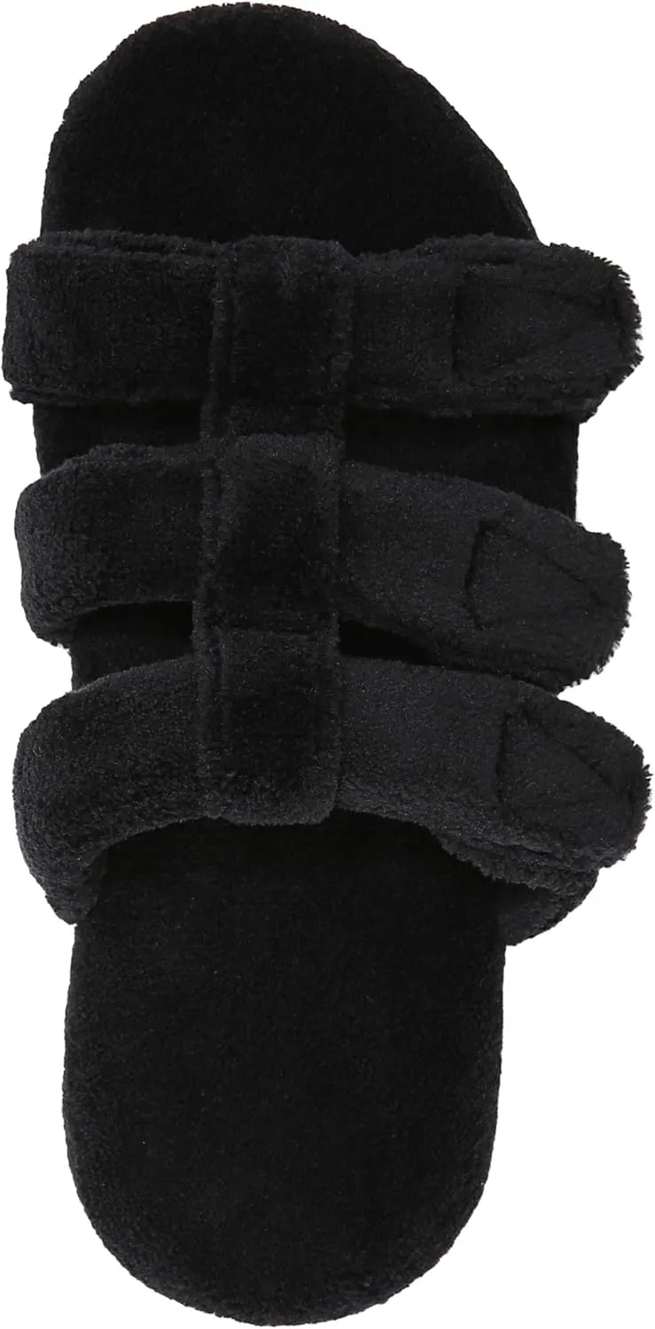 Vionic Adjustable Open-Toe Slipper with Orthotic Arch Support - Indulge Snooze