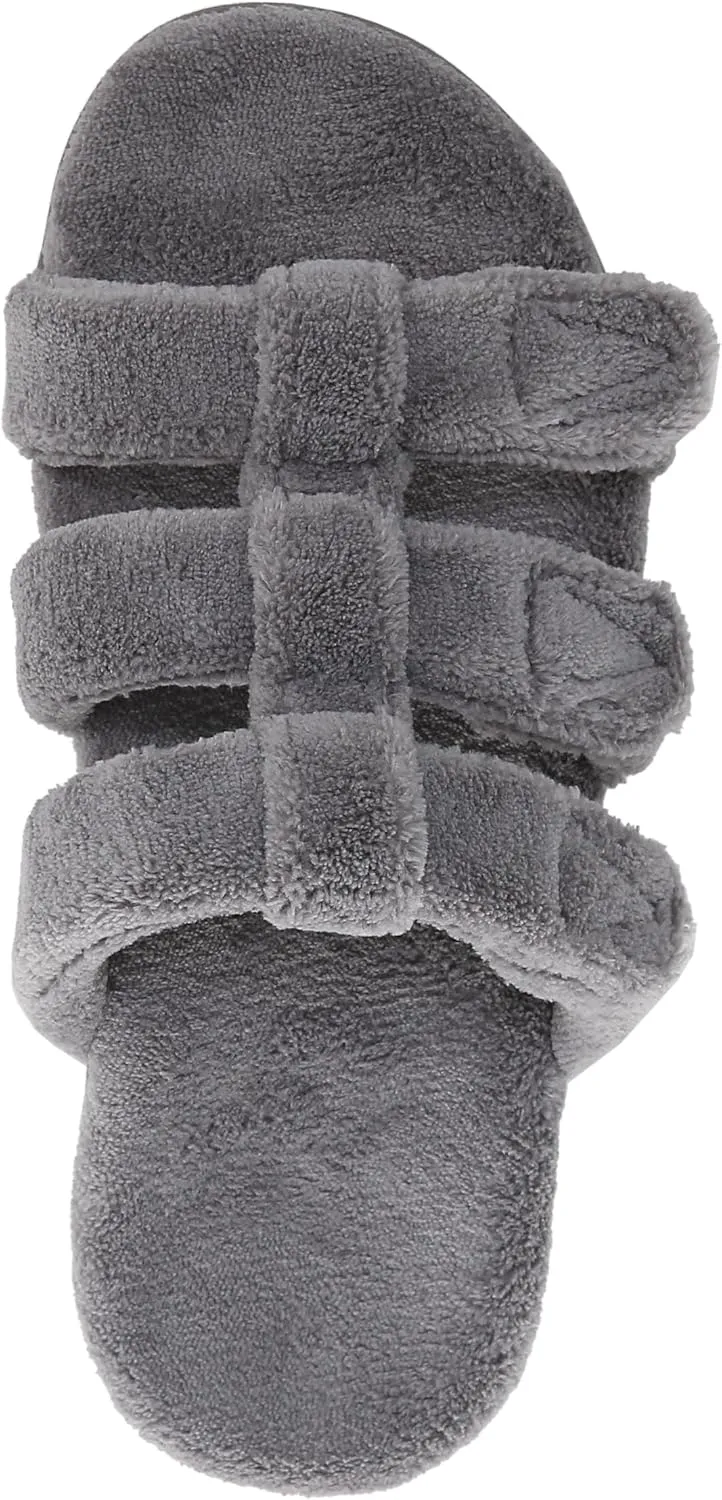 Vionic Adjustable Open-Toe Slipper with Orthotic Arch Support - Indulge Snooze