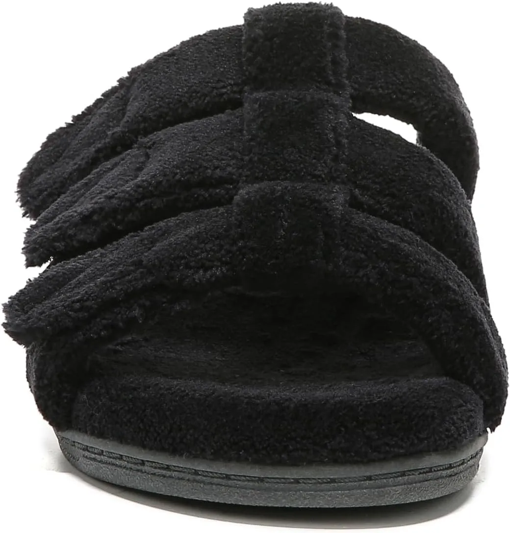 Vionic Adjustable Open-Toe Slipper with Orthotic Arch Support - Indulge Snooze