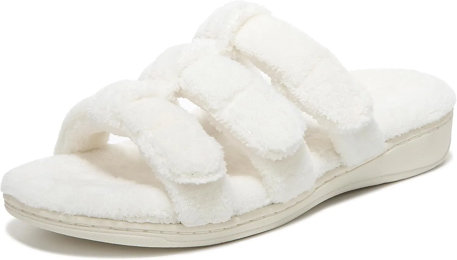 Vionic Adjustable Open-Toe Slipper with Orthotic Arch Support - Indulge Snooze
