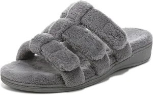 Vionic Adjustable Open-Toe Slipper with Orthotic Arch Support - Indulge Snooze