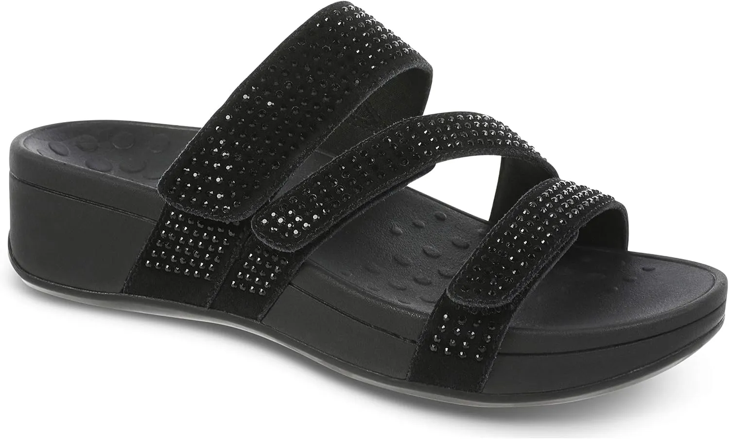 Vionic Women's Pacific Alexis Platform Sandal - Ladies Adjustable Straps Slide Sandals that include Three-Zone Comfort with Concealed Orthotic Insole Arch Support