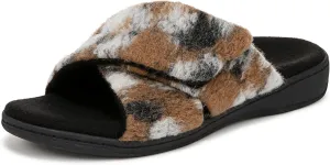 Vionic Women's Relax II Slipper, Brown Multi Camo Felt, Size 11