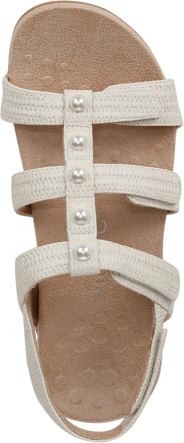 Vionic Women's Women's Rest Amber Backstrap Sandal - Ladies Adjustable Walking Sandals with Concealed Orthotic Arch Support
