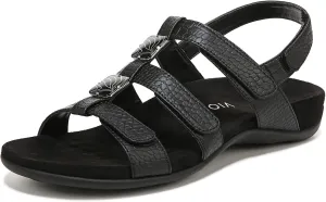 Vionic Women's Women's Rest Amber Backstrap Sandal - Ladies Adjustable Walking Sandals with Concealed Orthotic Arch Support
