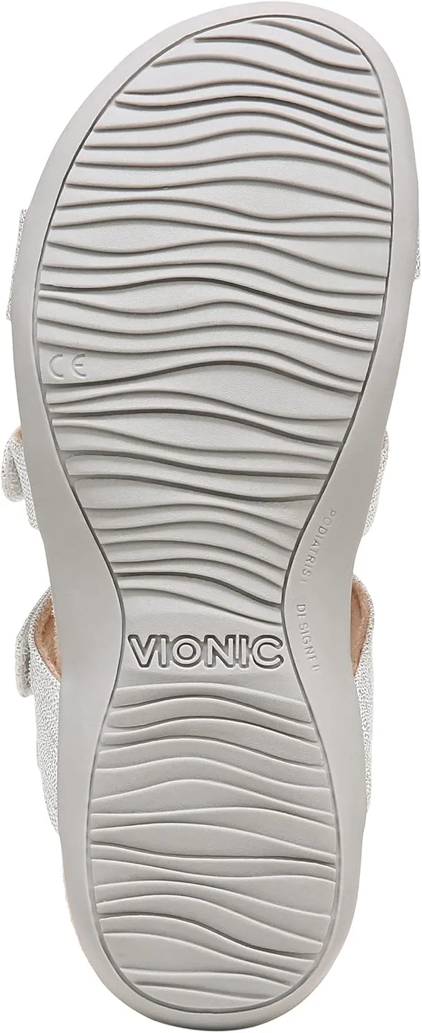 Vionic Women's Women's Rest Amber Backstrap Sandal - Ladies Adjustable Walking Sandals with Concealed Orthotic Arch Support