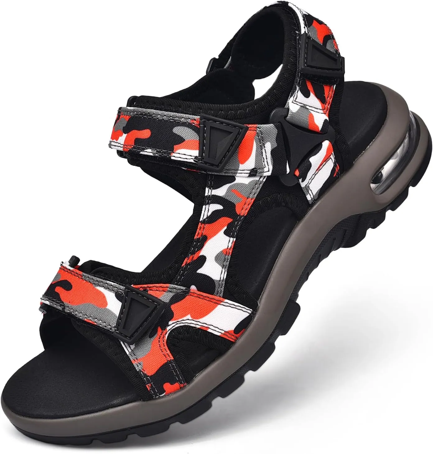 visionreast Mens Athletic Sandals Open Toe Hiking Outdoor Non-slip Sandals Air Cushion Sport Casual Beach Sandals