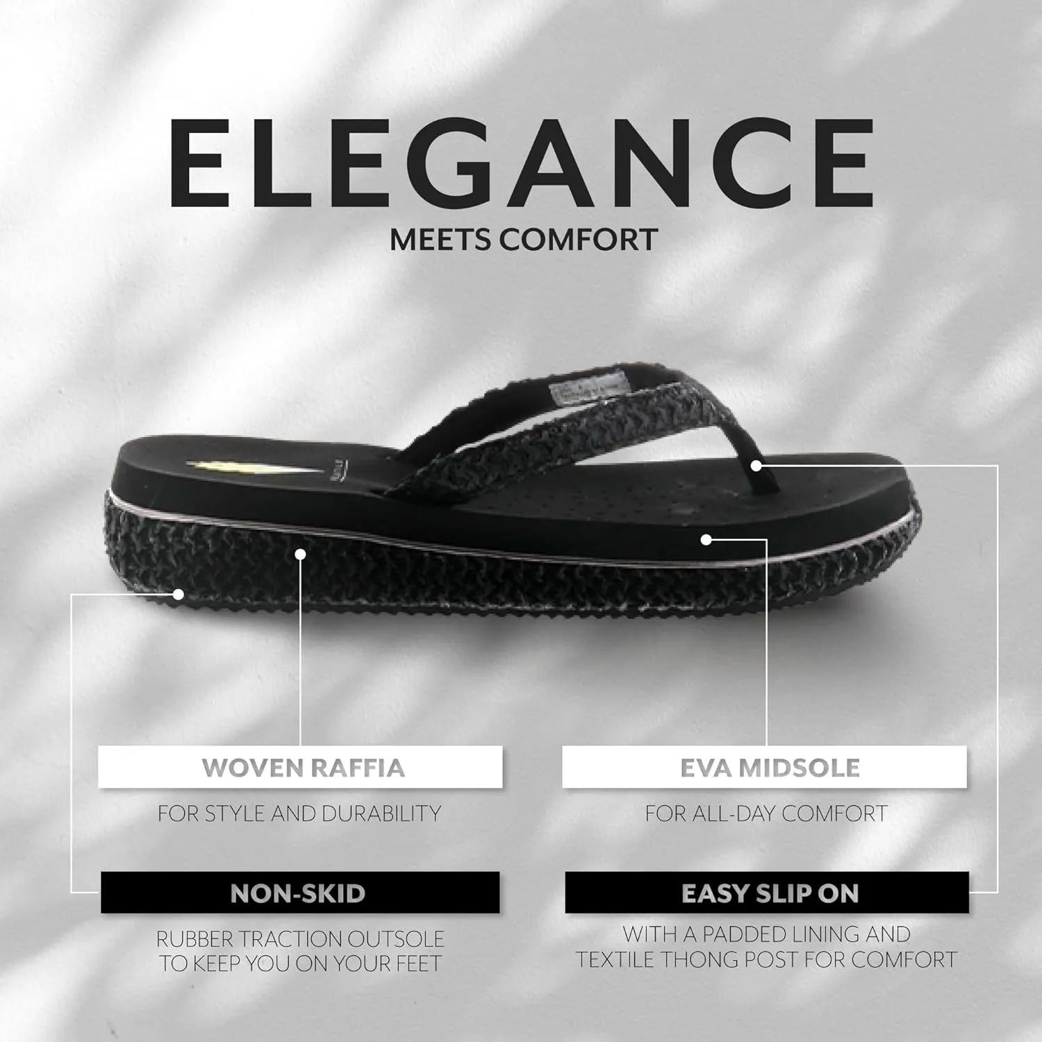 VOLATILE Women's Palau Slip-On Thong Wedge Sandal