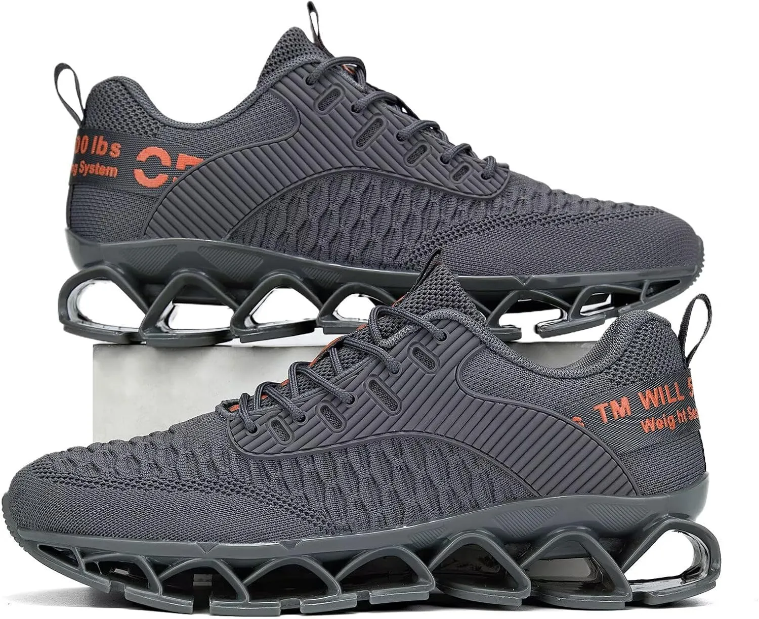 Vooncosir Men's Fashion Sneakers Breathable Mesh Running Shoes Blade Non Slip Soft Sole Casual Athletic Walking Shoes