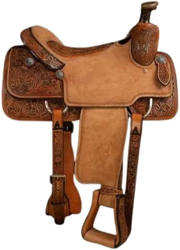 Wade Ranch Roping Tree A Fork Roping Ranch Work Premium Handmade Western Saddles for Horses Leather Equestrian Trail Horse Saddles Tack Size: 10"-18" inches Seat Available, WADE06