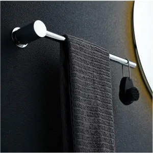Wall Mounted Perforated Mounting Towel Holder All Copper Adjustable Mounting Direction Water Proof Towel Racks L11.8/15.7/19.7/23.6” Household Towel Hanger