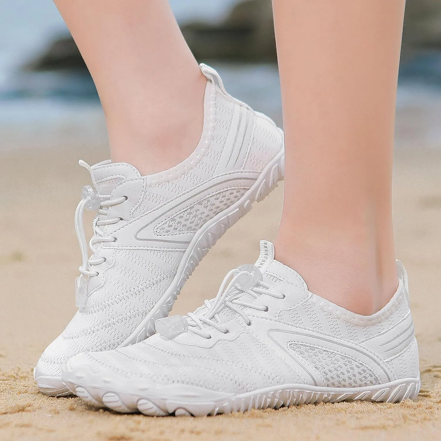 Water Barefoot Shoes for Women Men Fast Drainage Cool Breathable Light and Flexible Racewalking Beach Gym Yoga