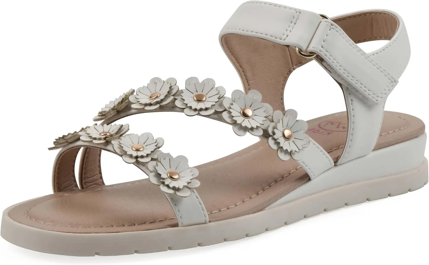 White Mountain Kids Girls' Euro Floral Sandal