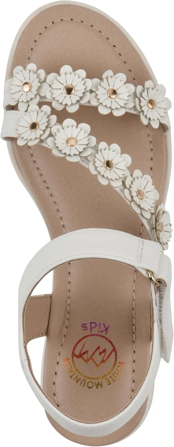 White Mountain Kids Girls' Euro Floral Sandal