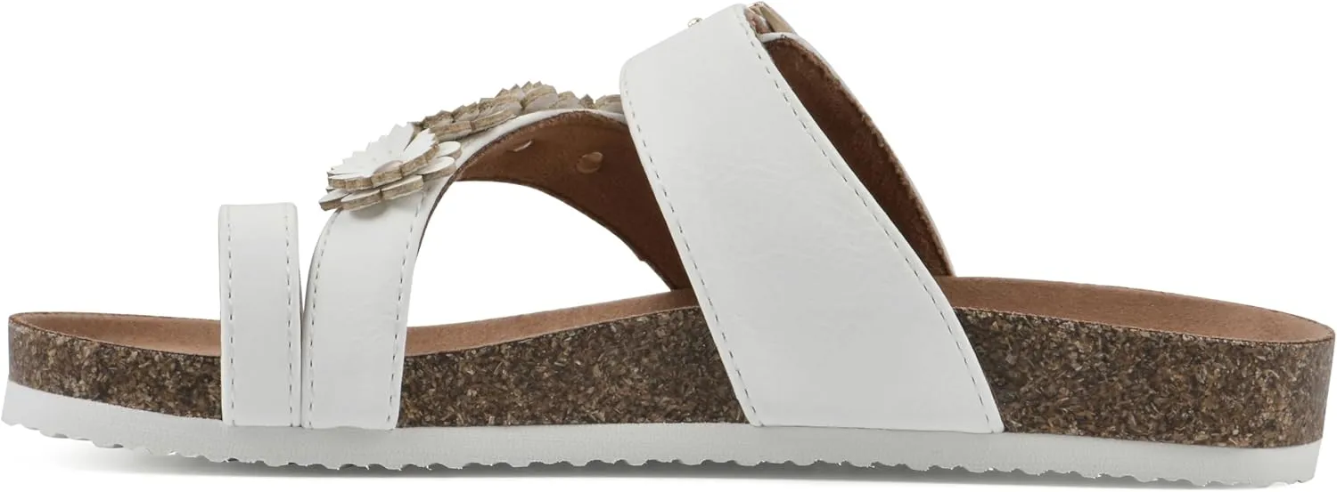 WHITE MOUNTAIN Kids Graffito Signature Comfort-Molded Floral Footbed Sandal