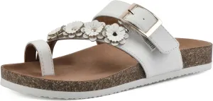 WHITE MOUNTAIN Kids Graffito Signature Comfort-Molded Floral Footbed Sandal