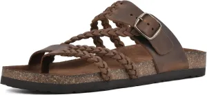 WHITE MOUNTAIN Women's Hayleigh Braided Signature Comfort-Molded Footbed Sandal