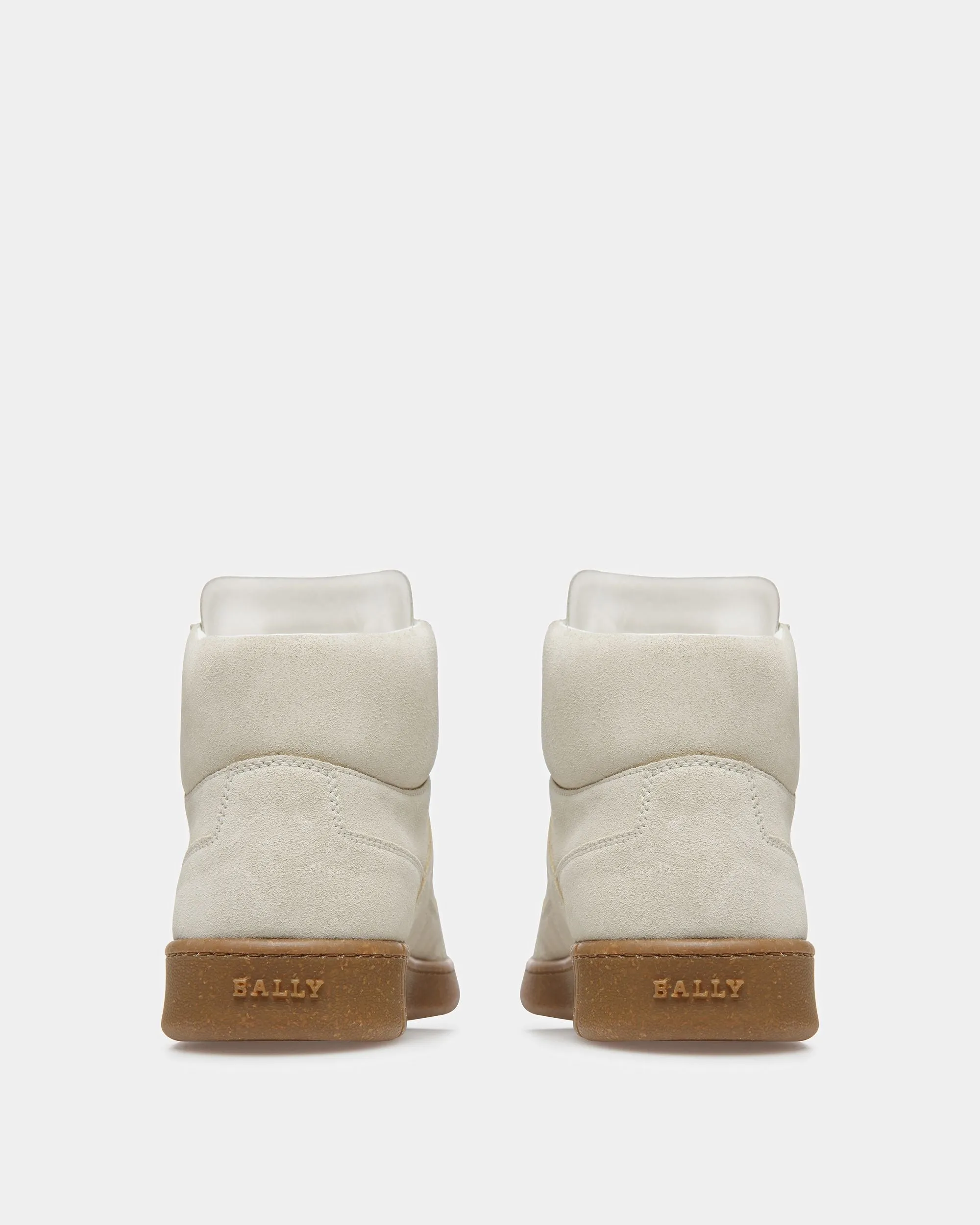 Wiggles Leather Sneakers In Dusty White