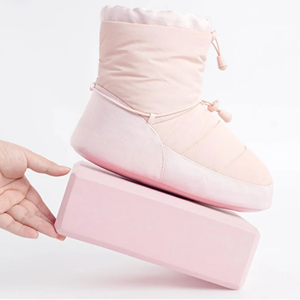 Winter Dance Boot Women Ballet Shoes Adult Warms Up Bootie Ankle Boot Dance Cotton Shoes Warm NonSlip Training Shoes