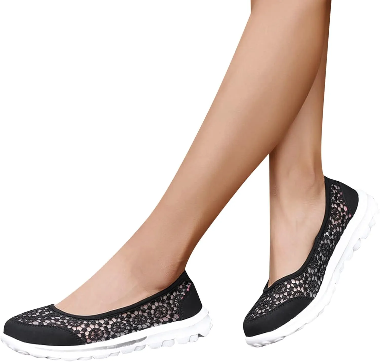 Women Breathable Lace Up Shoes Casual Shoes Unisex Lightweight Mesh Work Shoe Sporty Men Shoe Slip on Casual