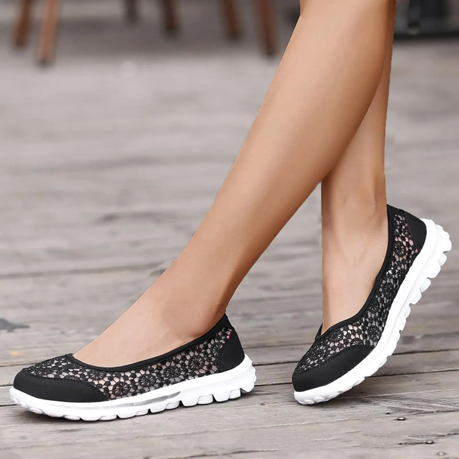 Women Breathable Lace Up Shoes Casual Shoes Unisex Lightweight Mesh Work Shoe Sporty Men Shoe Slip on Casual