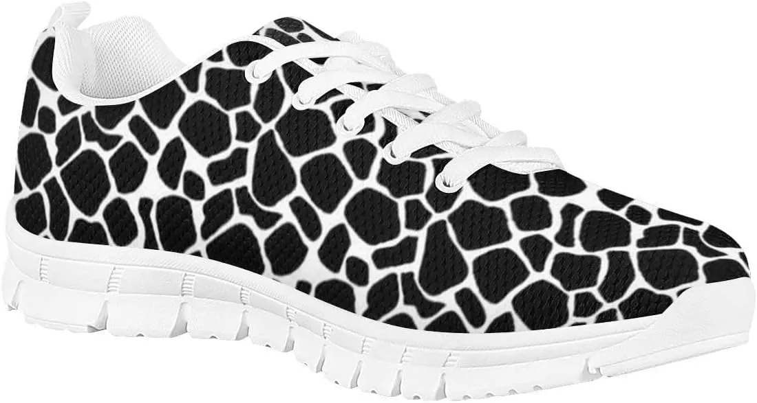 Women Floral/Leopard Print Running Sneaker Lightweight Walking Jogging Sports Shoes