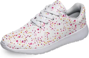 Women Men Funny Color Dots Shoes Personalited 3D Print Running Shoes Athletic Tennis Sneakers