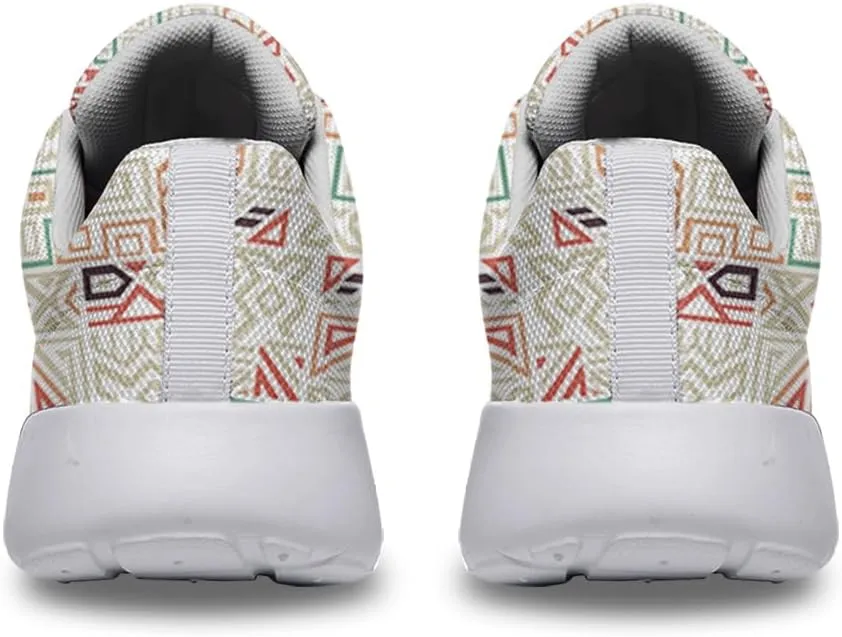 Women Men Geometric Shoes Personalited 3D Print Running Shoes Athletic Tennis Sneakers