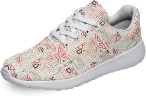 Women Men Geometric Shoes Personalited 3D Print Running Shoes Athletic Tennis Sneakers