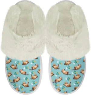 Women Men Slipper Fuzzy Slippers Lightweight House Slipper Non-slip Casual Slippers Indoor Shoes