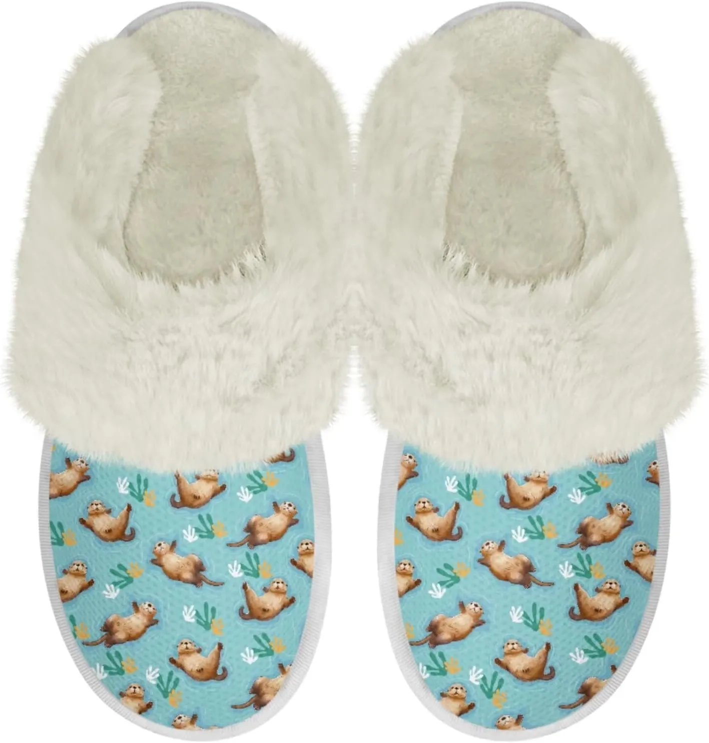Women Men Slipper Fuzzy Slippers Lightweight House Slipper Non-slip Casual Slippers Indoor Shoes
