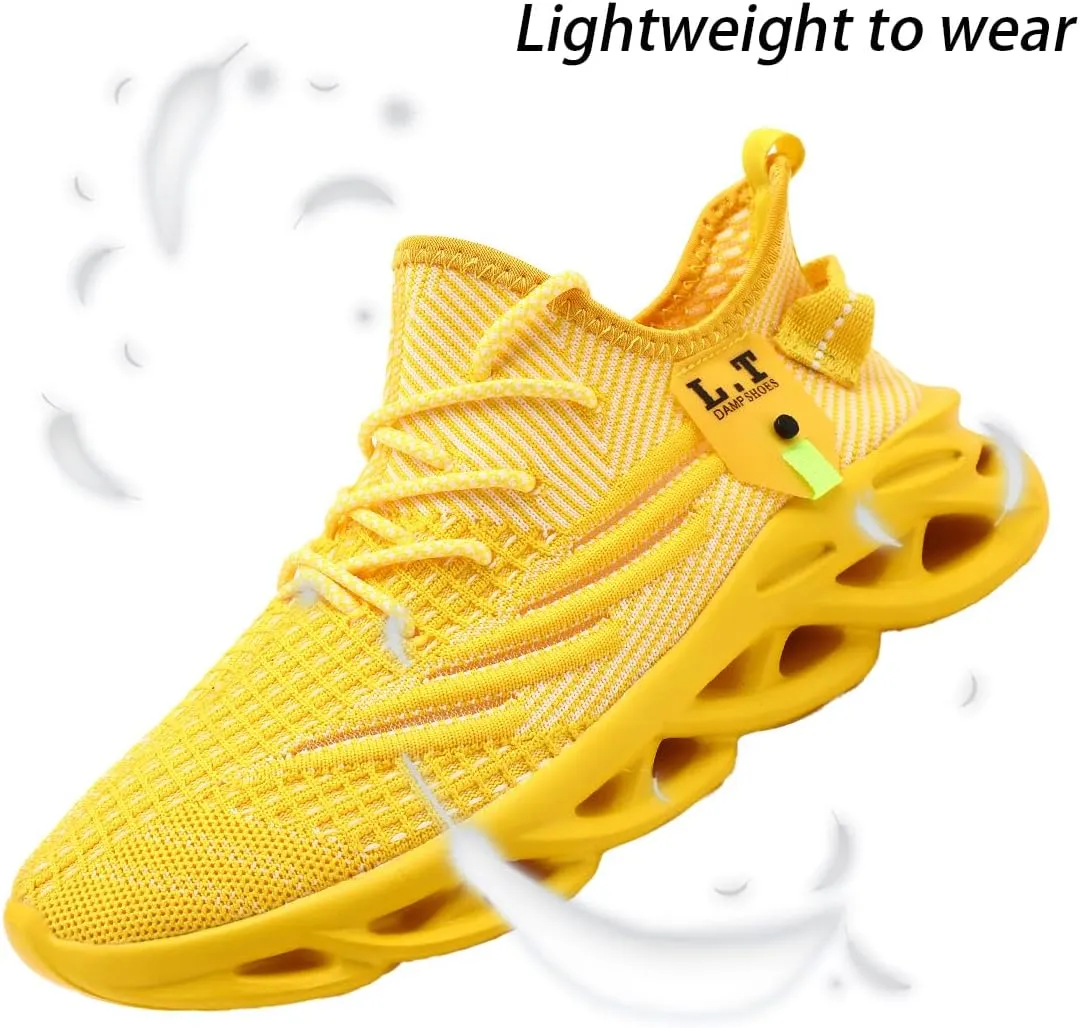 Women Running Shoes Walking Training Sneakers Sport Gym Fitness Tennis Shoes Non Slip Fashion Comfortable Lightweight Shoe for Casual Jogging Mesh Breathable Sneaker