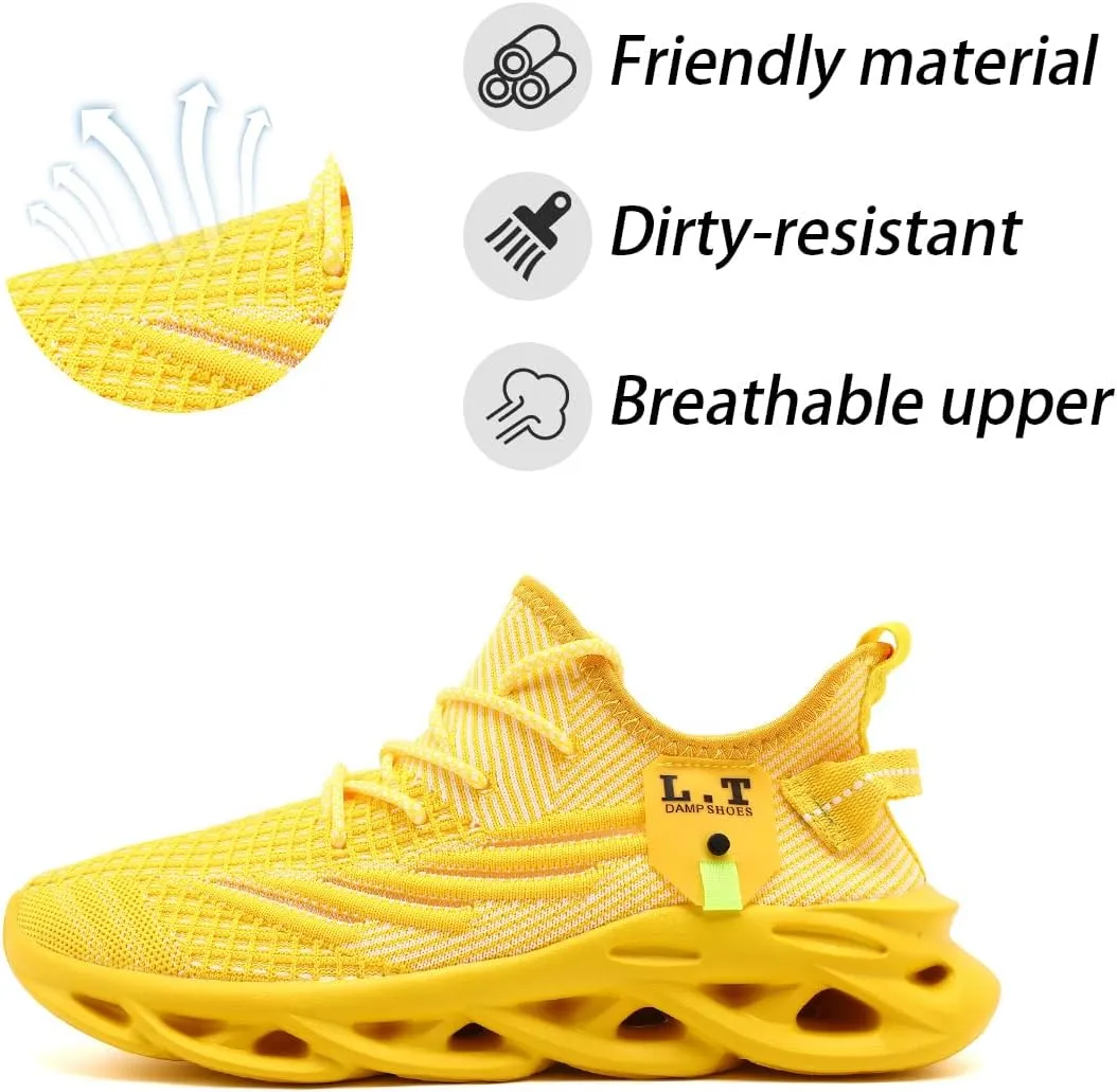 Women Running Shoes Walking Training Sneakers Sport Gym Fitness Tennis Shoes Non Slip Fashion Comfortable Lightweight Shoe for Casual Jogging Mesh Breathable Sneaker