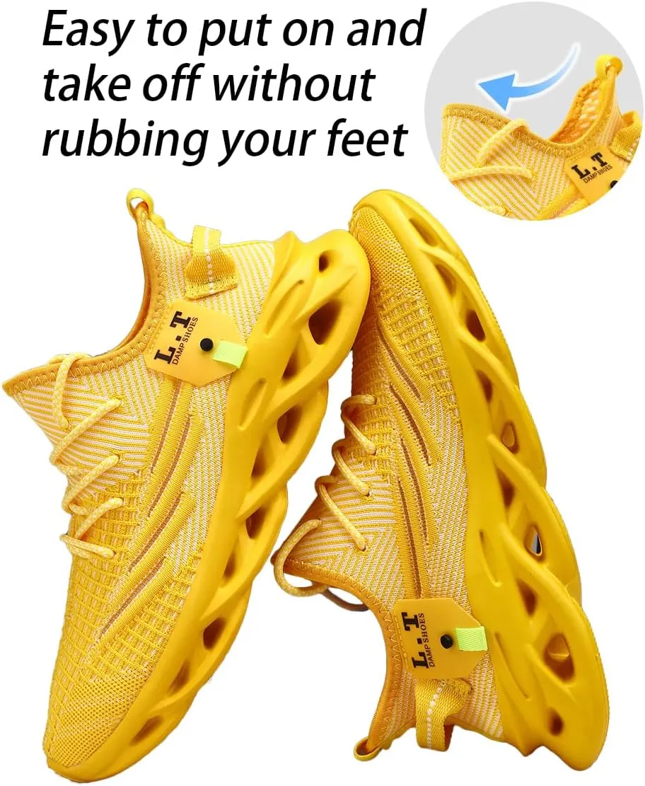Women Running Shoes Walking Training Sneakers Sport Gym Fitness Tennis Shoes Non Slip Fashion Comfortable Lightweight Shoe for Casual Jogging Mesh Breathable Sneaker