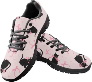 Women Trainers Sports Running Shoes Causal Travel Walking Flat Shoe Lace-up Breathable for Lady Teenager Girls