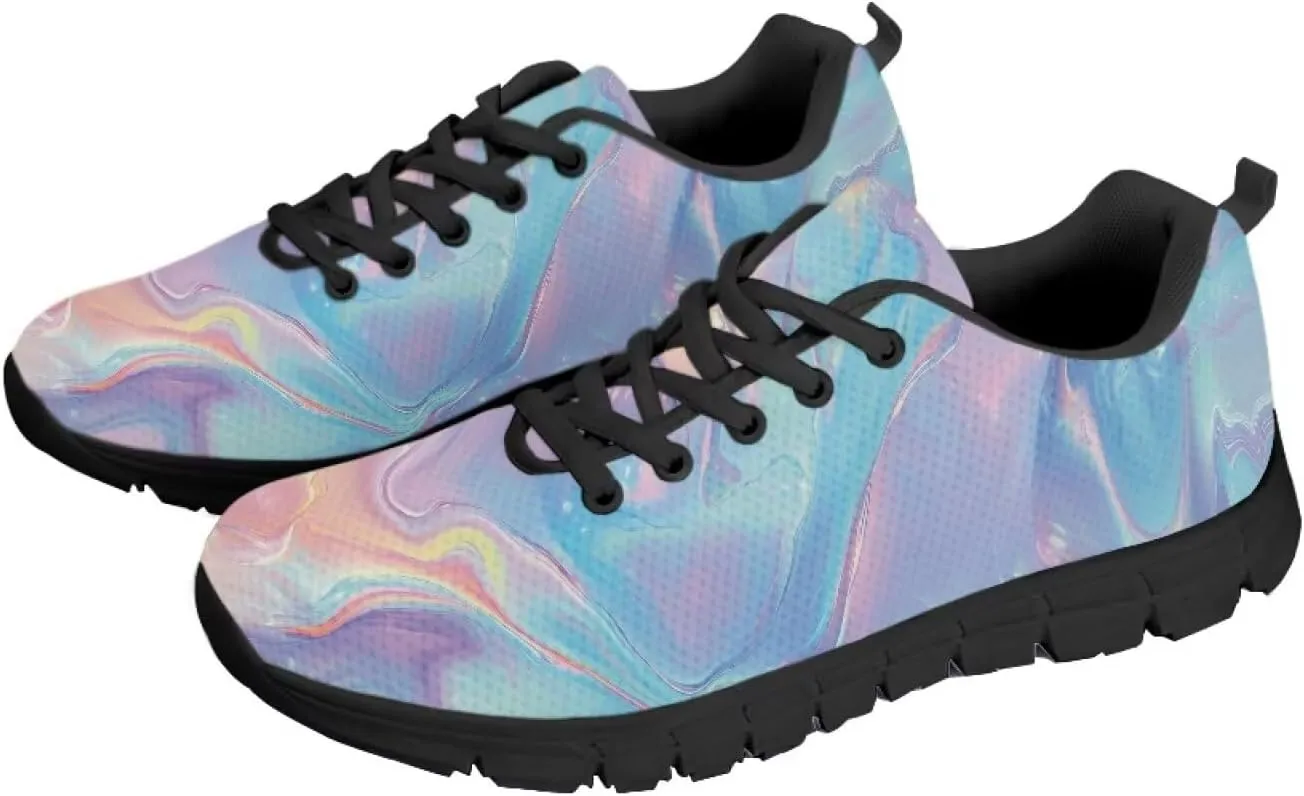 Women Trainers Sports Running Shoes Causal Travel Walking Flat Shoe Lace-up Breathable for Lady Teenager Girls