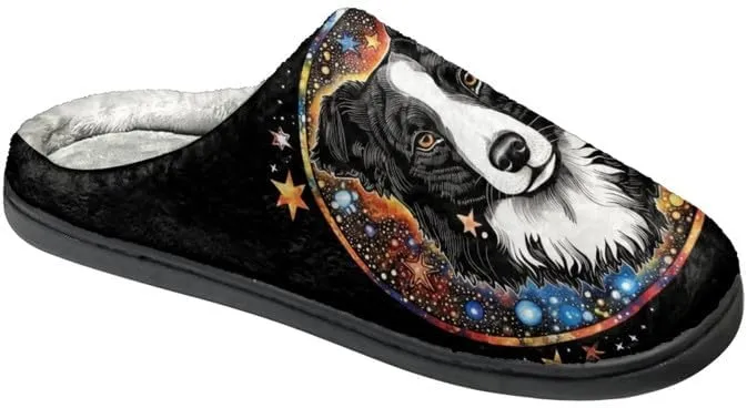 Womens Aztec Cozy&Warm Printed Slipper with Daisy Tiger Grippers Cozy and Fun House Slippers for Women