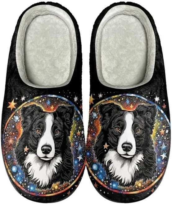 Womens Aztec Cozy&Warm Printed Slipper with Daisy Tiger Grippers Cozy and Fun House Slippers for Women
