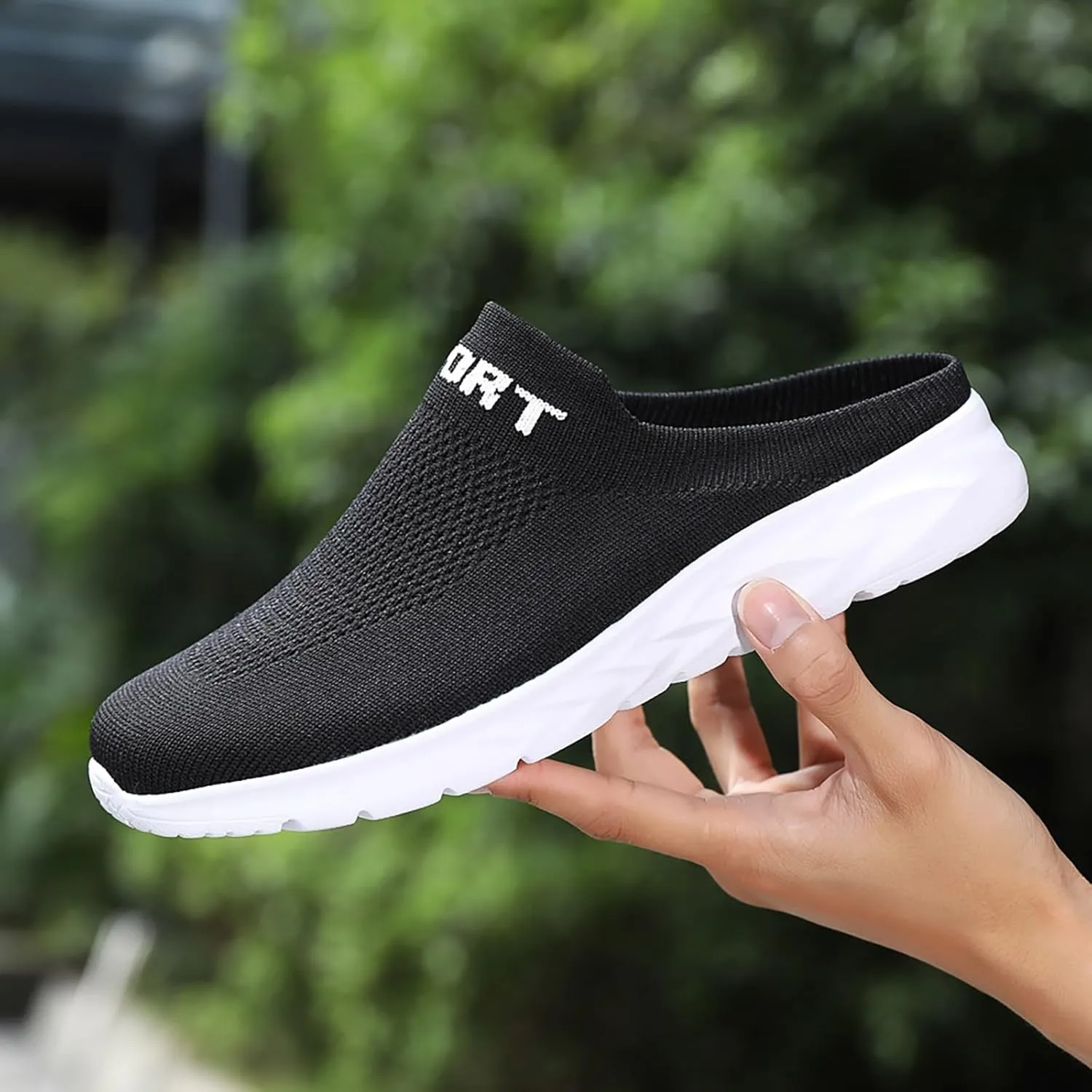 Women's Backless Slip on Mesh Sneakers Shoes Slip On Shoes Women Comfortable Women Casual Shoes Women's Fashion Sneakers Waterproof Tennis Shoe Loafers Dress Shoe