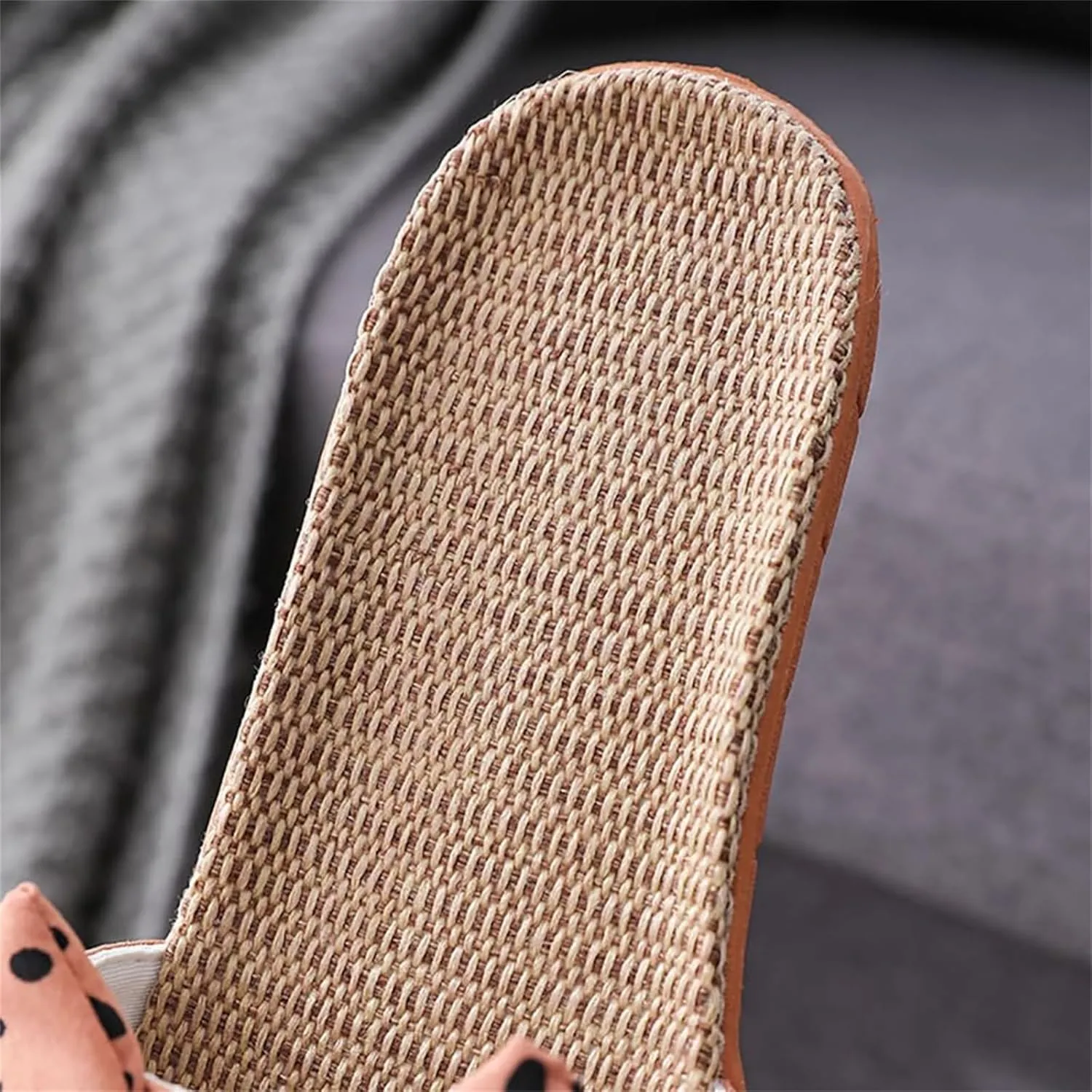 Women's Bow Knot Flat Sandals Breathable Summer House Slippers Casual Open Toe Slip On Sandal Non-Slip Cozy Indoor Slipper Flats Comfortable Beach Slide Sandals